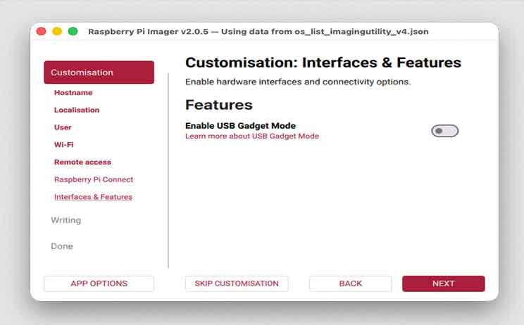 树莓派操作系统中的USB Gadget模式:通过USB进行SSH连接